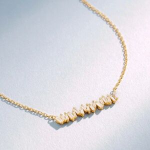 Classic Diamond Bar Pendant -- OBO